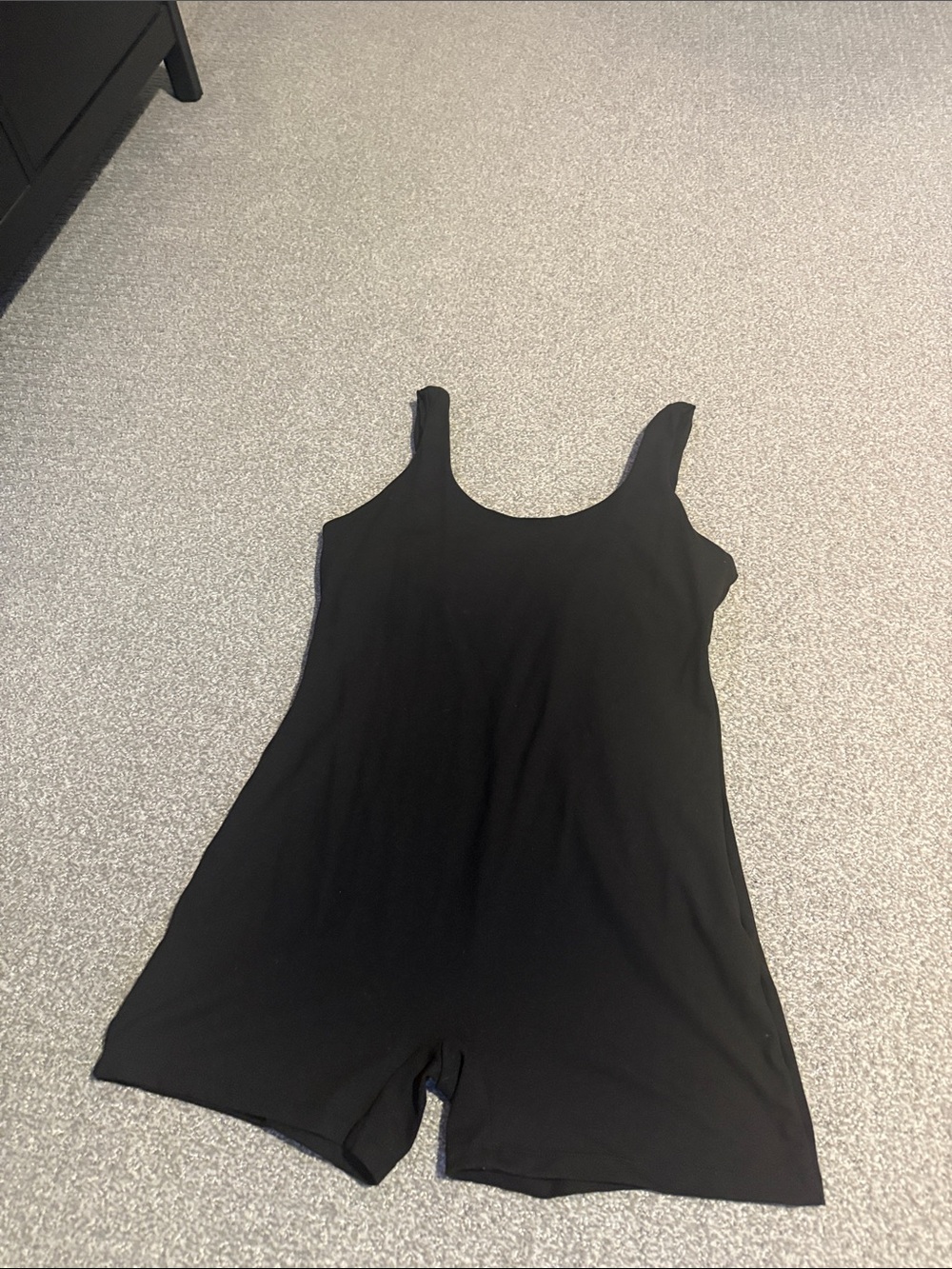 Black Tank One-Piece Bodysuit